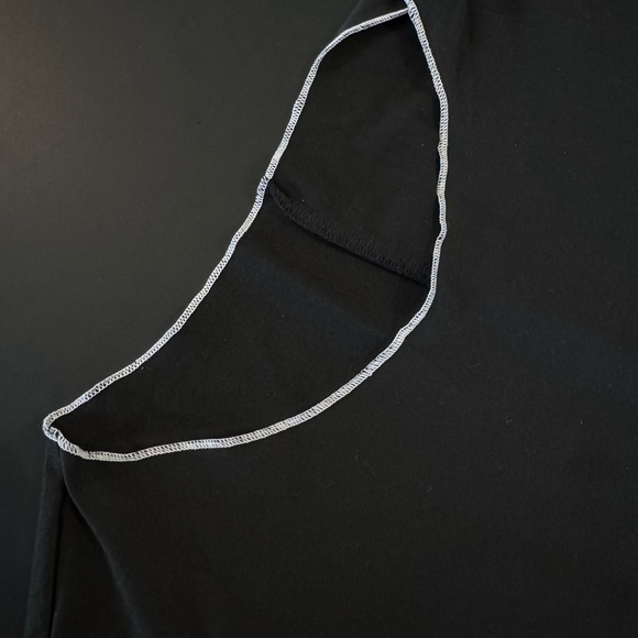 SHEIN Curve Black Bodycon Dress Women’s Plus Size 1XL – Short Sleeve Casual - Picture 3 of 11